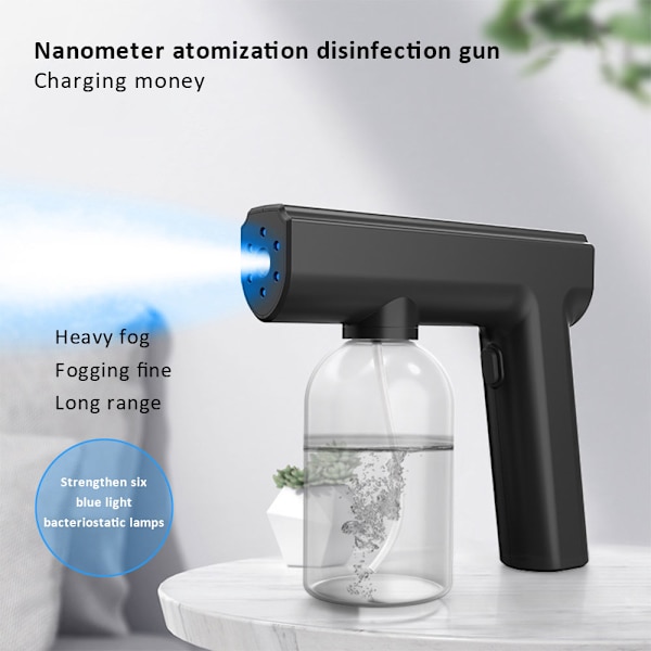 240ml handhållen spraydesinfektionsmaskin kontor svart white