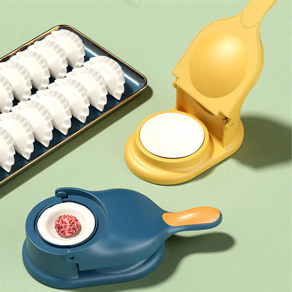 2-i-1 Dumpling Mould Printing Dumpling Skin Maker grön green