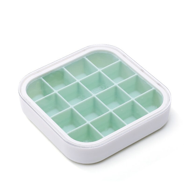 16Grid molds Ice Cube Maker Kylskåp Ice Cube fack grå 13,6x13,6x3,2cm blue