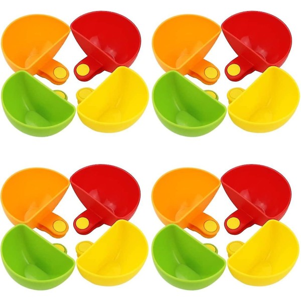 16:a impregnerad skålhållare, plastskivor i olika färger