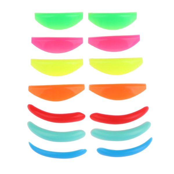 7 Par Lash Lifting Curlers Curl Silicone Shields Pads