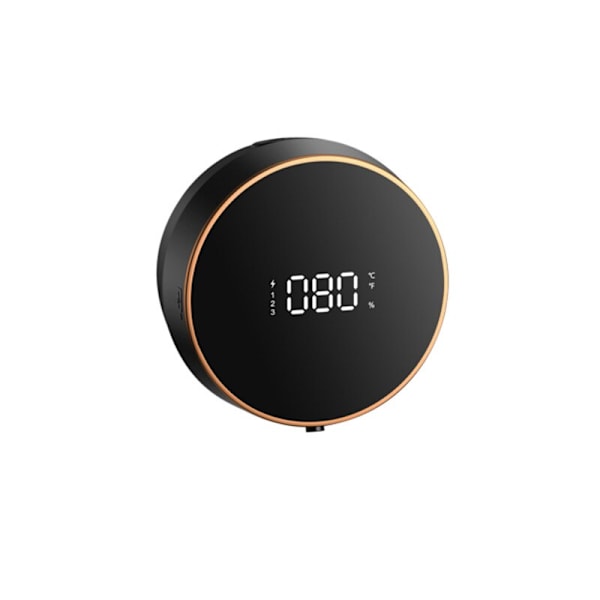 Väggmonterat automatiskt badrum med flytande tvål vit black