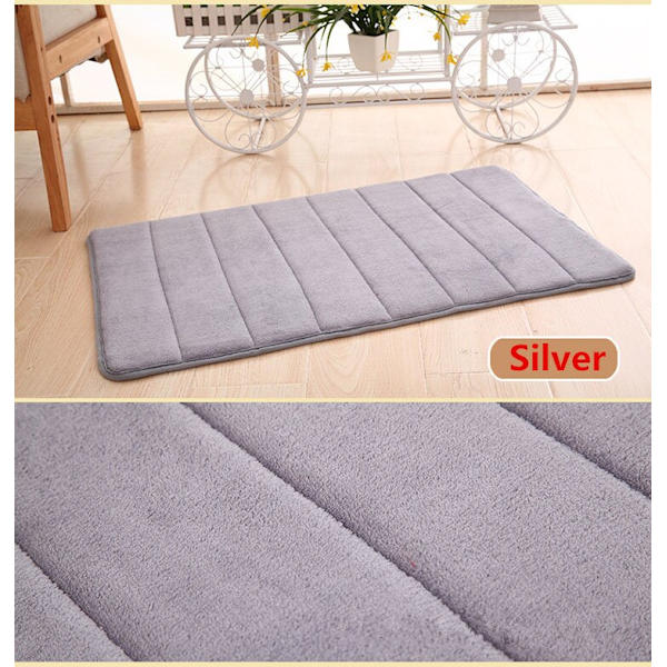 halkfri matta absorberande duschmatta för badrum beige gray