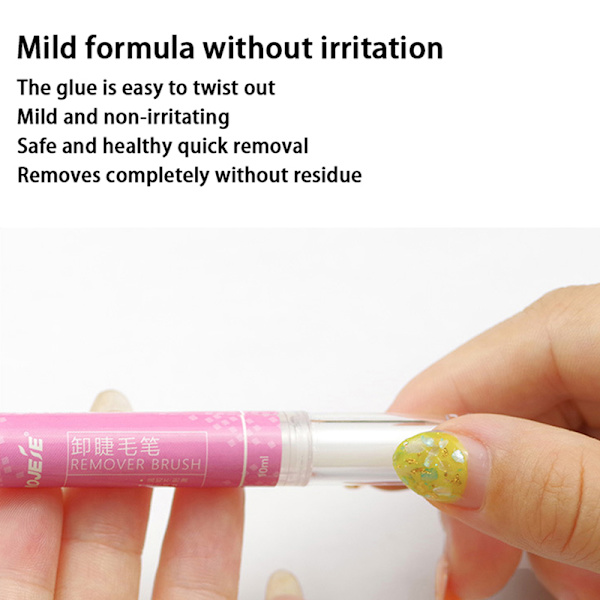 10ML Ögonfransförlängningslim Remover Snabbtorkande Lim