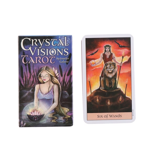 78 kortlek Spelkortstavla Crystal Visions Tarotkort av Multicolor one size