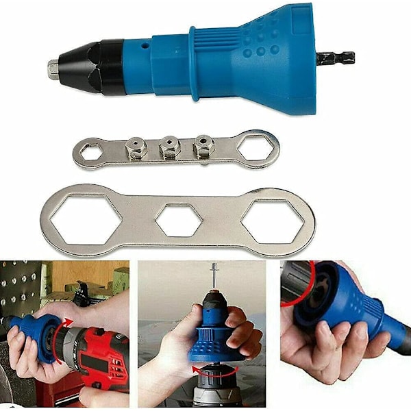 Sladdlös nitpistol Elsats Nitadapter Adapter Insatsmutter Hand