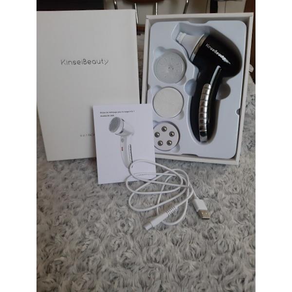 Massageborsteverktyg vit black