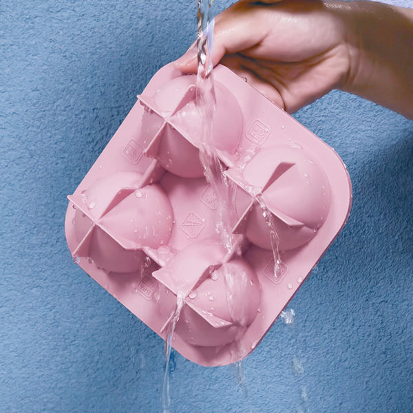 3D Silikon Rose Shape Ice Cube Maker grå