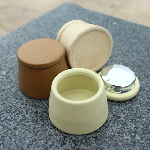 Nail Art Keramik med lås Crystal Cup Nail Wash Pen Cup Brun Brown