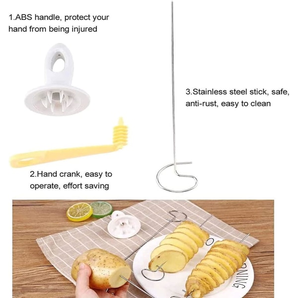 Spiral Potato Twister, Creative Spiral Slicer