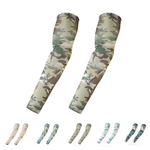 2:a Taktisk Kamouflage Sport Arm Sleeve Cykelarm A C