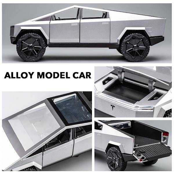 Pickup Legering Bilmodell Diecasts Metallleksaker svart 23*8,5*8,7cm gray