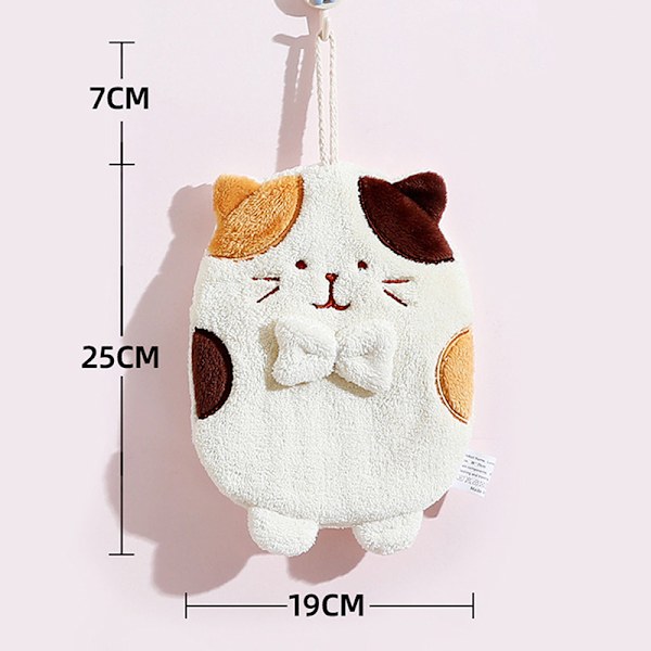 e Cat Handdukar Kök Badrum Mikrofiberhandduk Kaffe White