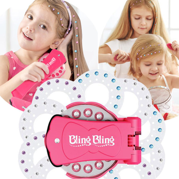 Sminkleksaker för flickor Set Bling Bling konstgjord diamantklistermärke 12  Sticker