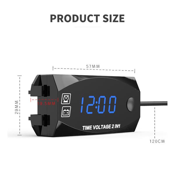 LED- watch Digital Display Elektronisk klocka Termometer Voltmet Blå