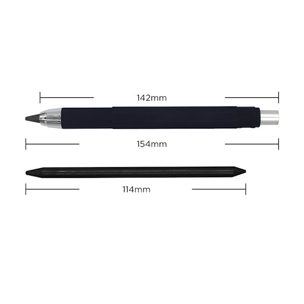 1 set 5,6 mm automatisk penna 4B blyertspenna Mekanisk penna Sketc One Size