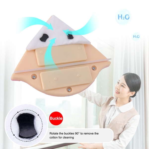 Magnetisk glasborste för rengöring av fönster himmelsblå 5-12MM sky blue 15-24MM