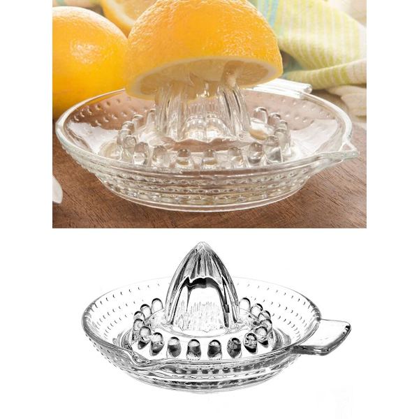 Glas Manuell Orange Squeezer Extractor Kökstillbehör transparent 14*13*7cm
