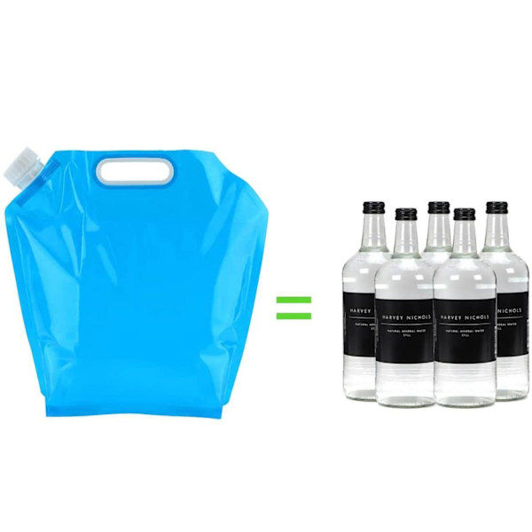 4 ST hopfällbar 5L vattenbehållare Camping hopfällbar tank