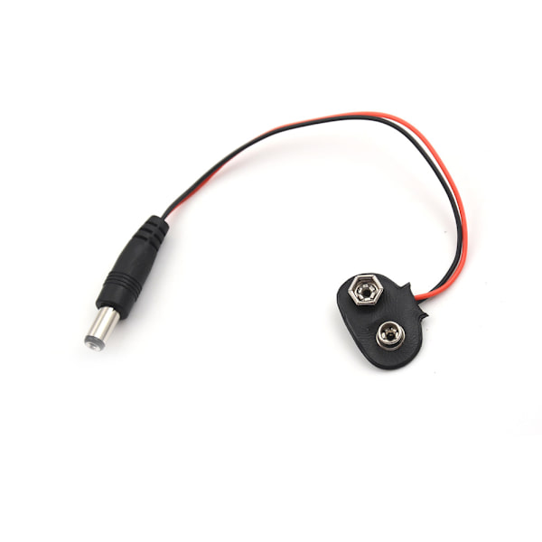 10 st Experimentell 9V batteri Snap power till DC Clip Hane One Size