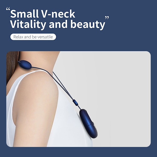 Mini Micro Current Neck Massager Halsband blå blue