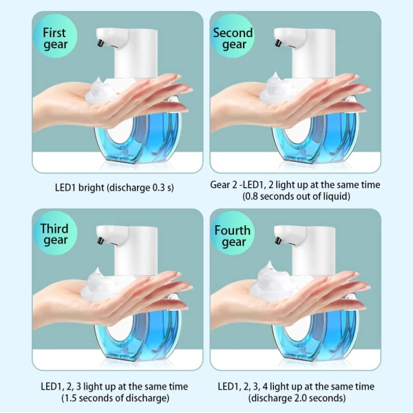 430 ml automatisk tvåldispenser Smart Foaming (skum)