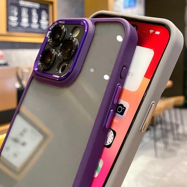 Lämplig För Iphone 15 Frostad Mobilfoss Gray Apple 15Plus