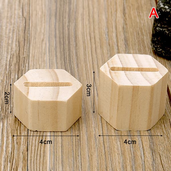 2:a träring display stativ rack smycken Organizer hexagon