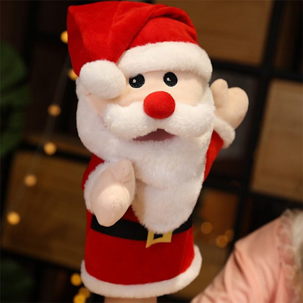jul tecknad visa aktivitet handskar presentleksak Santa Claus elk
