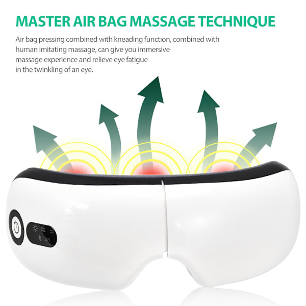 Intelligent vibrationsögonmassager rosa pink