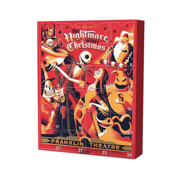 AHalloween jul adventskalender Nedräkning med överraskning leksak semester gåvaA