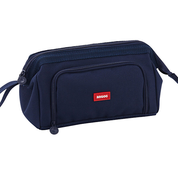 Dubbellagers canvas case multifunktionell brevlåda case 286 Navy Blue-Boat Type Window