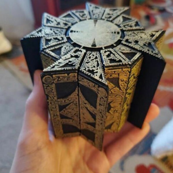 Creative Removable Configuration Lock Puzzle Box brun 7*7*7cm