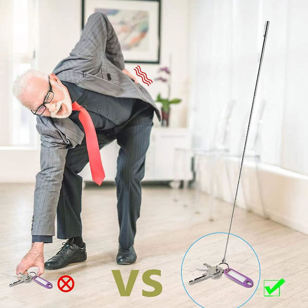 2pack Magnetic Telescopic Rod, Telescopic Magnetic Pick Up, silver