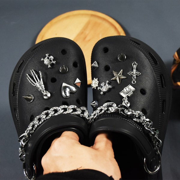 1Set Croc Shoe Charms Avtagbar DIY Skodekoration A3 A4