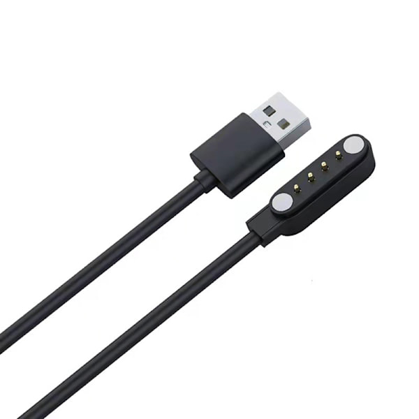 Universal Smartwatch -laddningskabel Magnetisk laddningskabel 2/4 Svart 7.62mm 2-polig