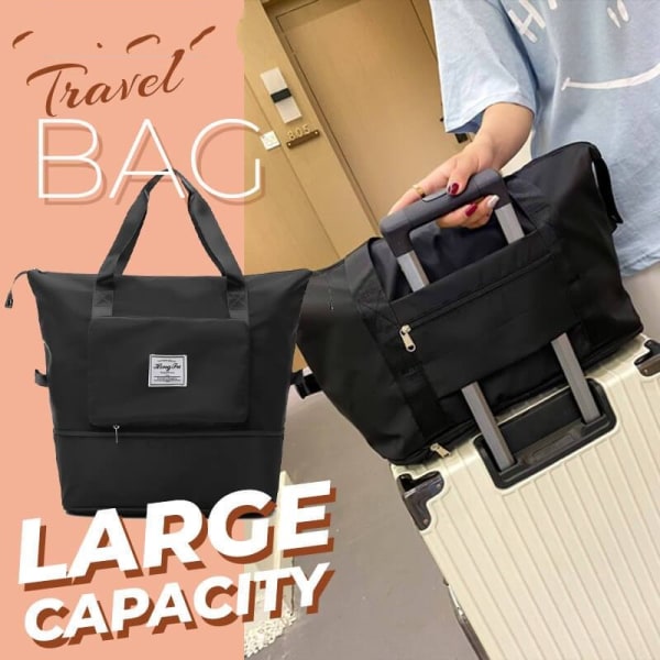 Vikbar bärbar hopfällbar resväska med stor kapacitet grå 42*22*28cm gray