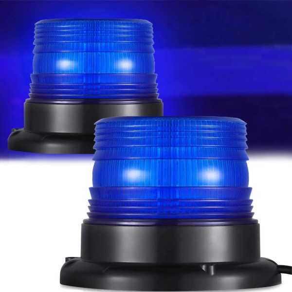 12V/24V Magnetisk bil LED Strobe varningsljus bärnsten red