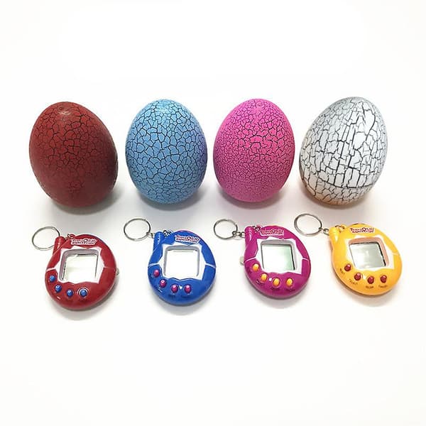 Tamagotchi Pets-90-tals nostalgileksaker Blå Red