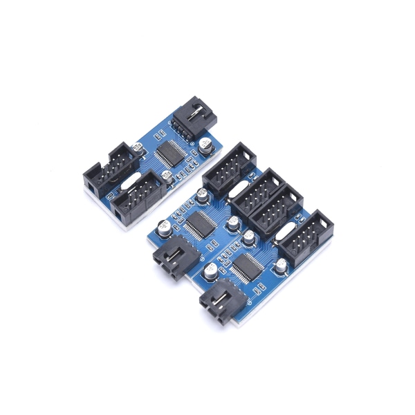 Moderkort USB 9Pin Header Splitter 1 till 2 förlängningskabel