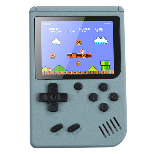 Klassiska spel Handhållna Retro videospel Gameboy Kids Gifts blå grey