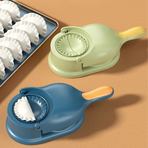 2-i-1 Dumpling Mould Printing Dumpling Skin Maker grön green