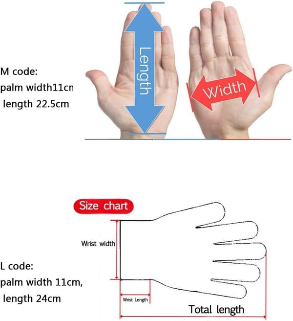 2 par skärsäkra handskar Arbetshandskar Skyddshandskar M & L