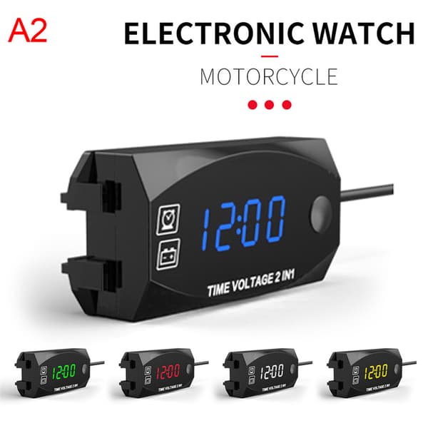 LED- watch Digital Display Elektronisk klocka Termometer Voltmet Blå