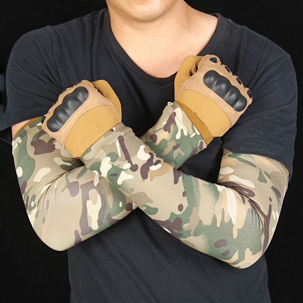 2:a Taktisk Kamouflage Sport Arm Sleeve Cykelarm A C