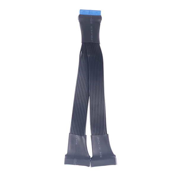 Moderkort USB 3.0 19PIN Header 1 till 2 förlängningsdelarkabel