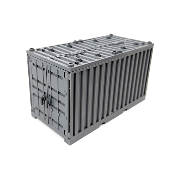 Base Container Blocks MOC Building Blocks Toy Brown Gray