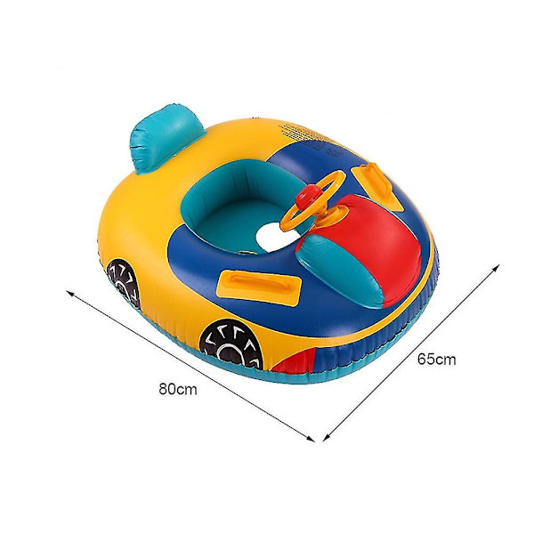 Barn Float Båt Simring För Toddler Simbassäng Simsäte Bil Uppblåsbar båt, sommar Simbassänger Tillbehör