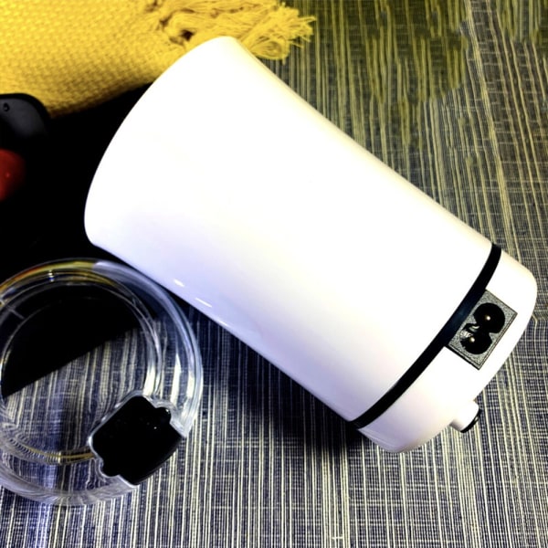 Mini elektrisk kaffekvarn köksredskap vit black