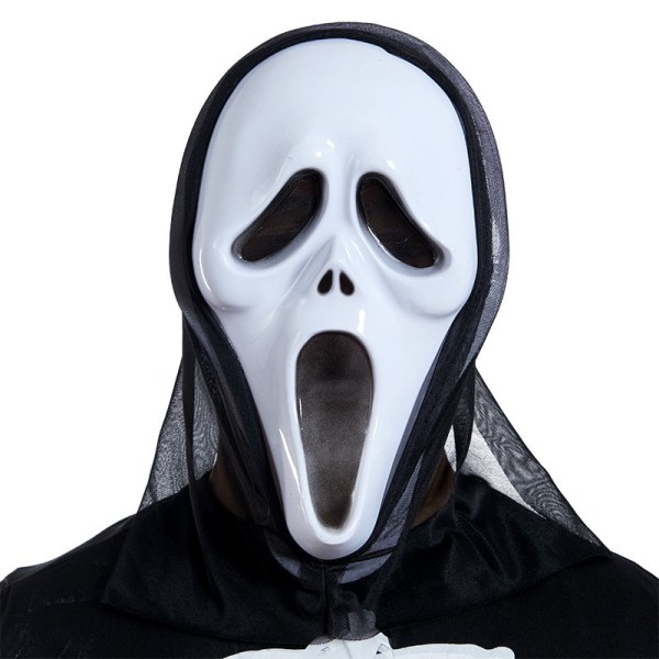 Halloween Grimas Scream Skräck Mask Cosplay Vuxen röd 20*35cm red